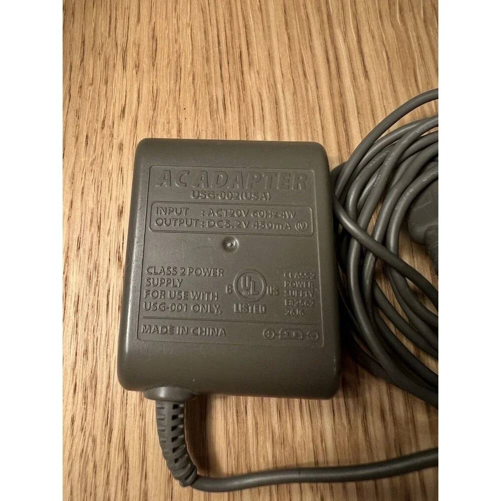 Nintendo OEM AC Adapter Charger Nintendo DS Lite USG-002 USG-001 UNTESTED